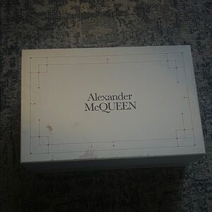 Alexander McQueen White Box with Red Accents